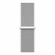 Sport Loop nylon bandje - Licht grijs - Geschikt voor Apple Watch 38mm / 40mm / 41mm / 42mm