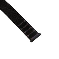 Sport Loop nylon bandje - Zwart / Oranje - Geschikt voor Apple Watch 38mm / 40mm / 41mm / 42mm