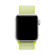 Sport Loop nylon bandje - Neon groen - Geschikt voor Apple Watch 38mm / 40mm / 41mm / 42mm