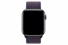 Sport Loop nylon bandje - Donker paars - Geschikt voor Apple Watch 38mm / 40mm / 41mm / 42mm