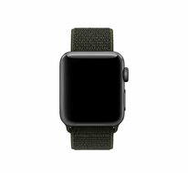 Sport Loop nylon bandje - Leger groen - Geschikt voor Apple Watch 38mm / 40mm / 41mm / 42mm