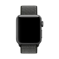 Sport Loop nylon bandje - Grijs met donkergroen - Geschikt voor Apple Watch 44mm / 45mm&nbsp;/ 46mm / 49mm