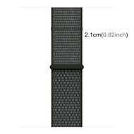 Sport Loop nylon bandje - Grijs met donkergroen - Geschikt voor Apple Watch 44mm / 45mm&nbsp;/ 46mm / 49mm