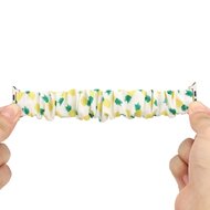 Elastisch scrunchie nylon bandje - Ananasprint - Geschikt voor Apple Watch 38mm / 40mm / 41mm / 42mm
