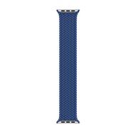 Braided Solo Loop nylon bandje - Maat: S - Blauw - Geschikt voor Apple Watch 38mm / 40mm / 41mm / 42mm