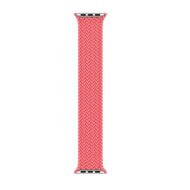 Braided Solo Loop nylon bandje - Maat: S - Roze - Geschikt voor Apple Watch 44mm / 45mm&nbsp;/ 46mm / 49mm