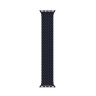 Braided Solo Loop nylon bandje - Maat: S - Donkerblauw - Geschikt voor Apple Watch 44mm / 45mm&nbsp;/ 46mm / 49mm