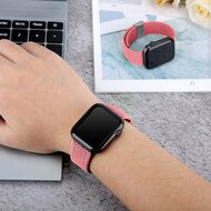 Braided nylon bandje - Roze - Geschikt voor Apple Watch 44mm / 45mm&nbsp;/ 46mm / 49mm