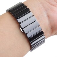 Schakelarmband Keramisch bandje - Zwart - Geschikt voor Apple Watch 38mm / 40mm / 41mm / 42mm