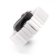 Schakelarmband Keramisch bandje - Wit - Geschikt voor Apple Watch 38mm / 40mm / 41mm / 42mm
