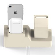 3 in 1 houder geschikt voor de Apple Watch &amp; Airpods &amp; iPhone - Beige