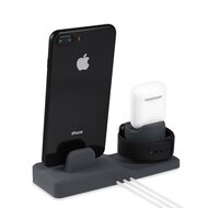 3 in 1 houder geschikt voor Apple Watch &amp; Airpods &amp; iPhone - Wit