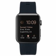 Siliconen bandje met motief - Donkerblauw - Geschikt voor Apple Watch 38mm / 40mm / 41mm / 42mm