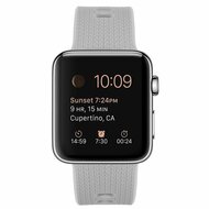 Siliconen bandje met motief - Grijs - Geschikt voor Apple Watch 44mm / 45mm&nbsp;/ 46mm / 49mm