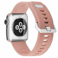 Siliconen bandje met motief - Retro Rose - Geschikt voor Apple Watch 44mm / 45mm&nbsp;/ 46mm / 49mm