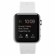 Siliconen bandje met motief - Wit - Geschikt voor Apple Watch 44mm / 45mm&nbsp;/ 46mm / 49mm