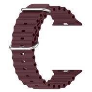 Ocean bandje - Wijnrood - Geschikt voor Apple Watch 38mm / 40mm / 41mm / 42mm