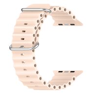 Ocean bandje - Lichtroze - Geschikt voor Apple Watch 38mm / 40mm / 41mm / 42mm