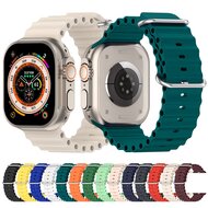 Ocean bandje - Starlight - Geschikt voor Apple Watch 44mm / 45mm&nbsp;/ 46mm / 49mm