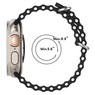 Ocean bandje - Groen - Geschikt voor Apple Watch 44mm / 45mm&nbsp;/ 46mm / 49mm