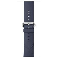 Classic lederen bandje - Midnight blue - Geschikt voor Apple Watch 38mm / 40mm / 41mm / 42mm