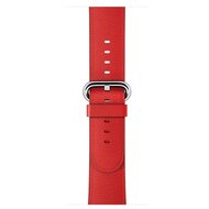 Classic lederen bandje - Rood - Geschikt voor Apple Watch 38mm / 40mm / 41mm / 42mm