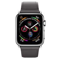 Classic lederen bandje - Grijs - Geschikt voor Apple Watch 44mm / 45mm&nbsp;/ 46mm / 49mm