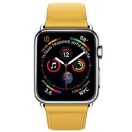Classic lederen bandje - Geel - Geschikt voor Apple Watch 44mm / 45mm&nbsp;/ 46mm / 49mm
