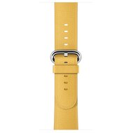 Classic lederen bandje - Geel - Geschikt voor Apple Watch 44mm / 45mm&nbsp;/ 46mm / 49mm