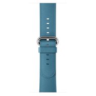 Classic lederen bandje - Blauw - Geschikt voor Apple Watch 44mm / 45mm&nbsp;/ 46mm / 49mm