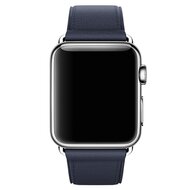 Classic lederen bandje - Midnight blue - Geschikt voor Apple Watch 44mm / 45mm&nbsp;/ 46mm / 49mm
