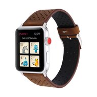 Dot Pattern Leren bandje - Bruin - Geschikt voor Apple Watch 38mm / 40mm / 41mm / 42mm