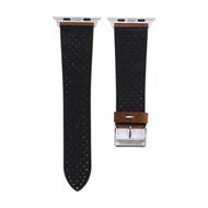Dot Pattern Leren bandje - Bruin - Geschikt voor Apple Watch 38mm / 40mm / 41mm / 42mm