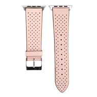 Dot Pattern Leren bandje - Roze - Geschikt voor Apple Watch 44mm / 45mm&nbsp;/ 46mm / 49mm