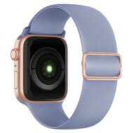 Elastische Solo Loop bandje - Lavendel - Geschikt voor Apple Watch 44mm / 45mm&nbsp;/ 46mm / 49mm
