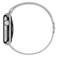 Elastische Solo Loop bandje - Grijs - Geschikt voor Apple Watch 44mm / 45mm&nbsp;/ 46mm / 49mm