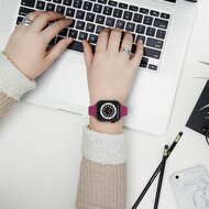 TPU Slim Fit bandje - Wijnrood - Geschikt voor Apple Watch 38mm / 40mm / 41mm / 42mm