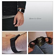 Schakelarmband Stainless Steel bandje - Ros&eacute; goud - Geschikt voor Apple Watch 44mm / 45mm&nbsp;/ 46mm / 49mm