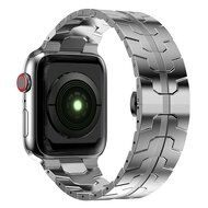 Stalen schakelband - Zilver - Geschikt voor Apple watch 38mm / 40mm / 41mm / 42mm