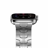 Stalen schakelband - Zilver - Geschikt voor Apple watch 38mm / 40mm / 41mm / 42mm