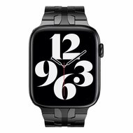 Stalen schakelband - Zwart - Geschikt voor Apple watch 44mm / 45mm&nbsp;/ 46mm / 49mm