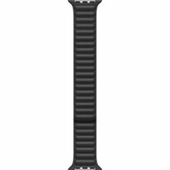 Leather link serie bandje - Zwart - Geschikt voor Apple Watch 44mm / 45mm&nbsp;/ 46mm / 49mm