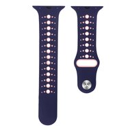 Sportbandje combi-kleuren - Paars + roze - Geschikt voor Apple Watch 44mm / 45mm&nbsp;/ 46mm / 49mm