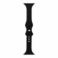 Sportbandje Slim Fit - Zwart - Geschikt voor Apple Watch 38mm / 40mm / 41mm / 42mm