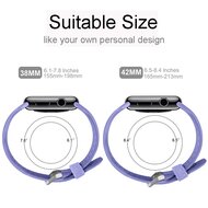 Bandje met gaatjes - Lavendel - Geschikt voor Apple Watch 38mm / 40mm / 41mm / 42mm
