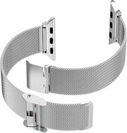 Milanese Loop bandje - Zilver - Geschikt voor Apple Watch 38mm / 40mm / 41mm / 42mm