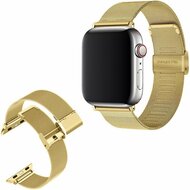 Milanese Loop bandje - Goud - Geschikt voor Apple Watch 44mm / 45mm&nbsp;/ 46mm / 49mm
