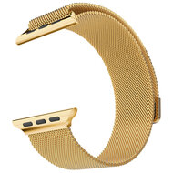 Milanese RVS bandje - Goud - Geschikt voor Apple Watch 44mm / 45mm&nbsp;/ 46mm / 49mm