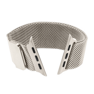 Milanese RVS bandje - Sterrenlicht / Starlight - Geschikt voor Apple Watch 44mm / 45mm&nbsp;/ 46mm / 49mm