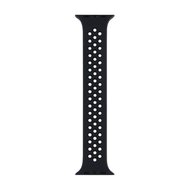 Solo Loop Sportbandje - Maat: S - Zwart - Geschikt voor Apple Watch 38mm / 40mm / 41mm / 42mm